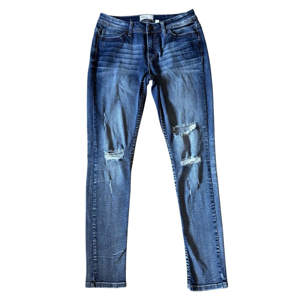 BKE Buckle Payton Ankle Skinny Jeans Denim Distressed Mid Rise Size 27 Normcore